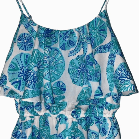 LILLY PULITZER  Women's Size XS Sea Urchin For You Sun Dress Blue White - Picture 4 of 8